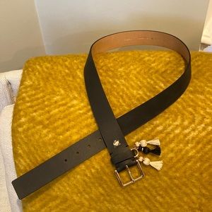 Kate Spade black leather new belt